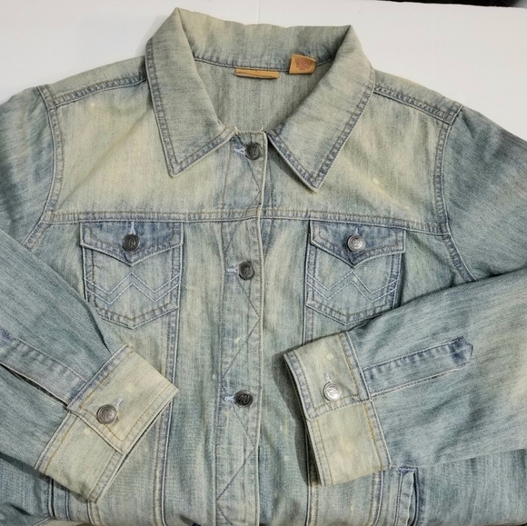 Vintage Wrangler Women's Washed Denim Jean Jacket, 100% Cotton, size XXL - Picture 9 of 11